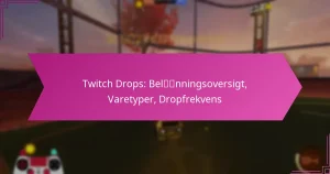Read more about the article Twitch Drops: Belønningsoversigt, Varetyper, Dropfrekvens